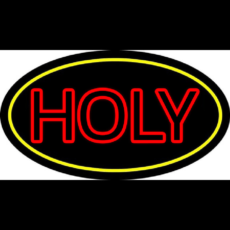 Red Holy With Border Neonkyltti