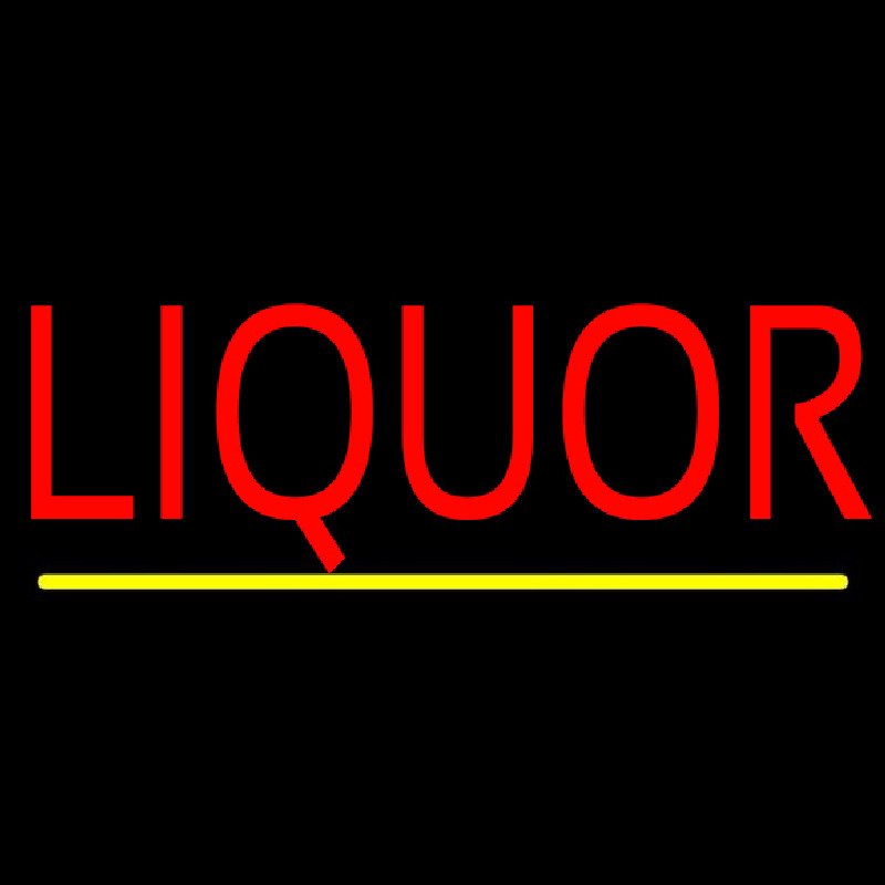 Red Liquor Yellow Line Neonkyltti