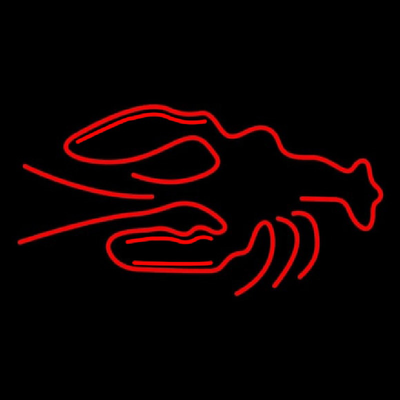 Red Logo Lobster Neonkyltti