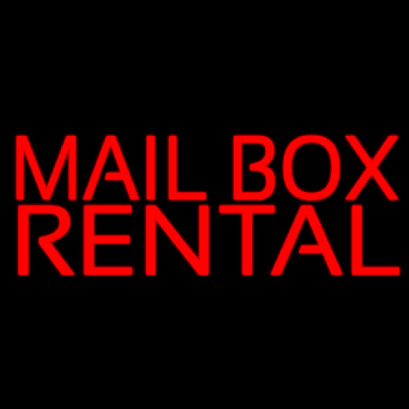 Red Mail Bo  Rentals Block Neonkyltti