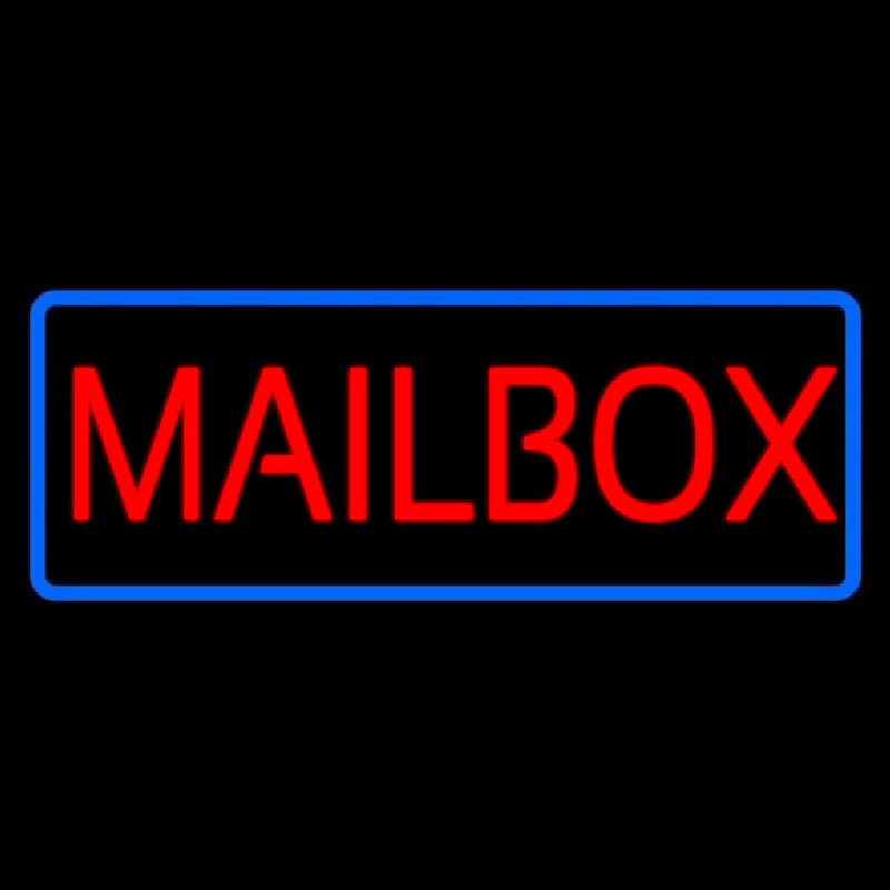 Red Mailbo  Neonkyltti