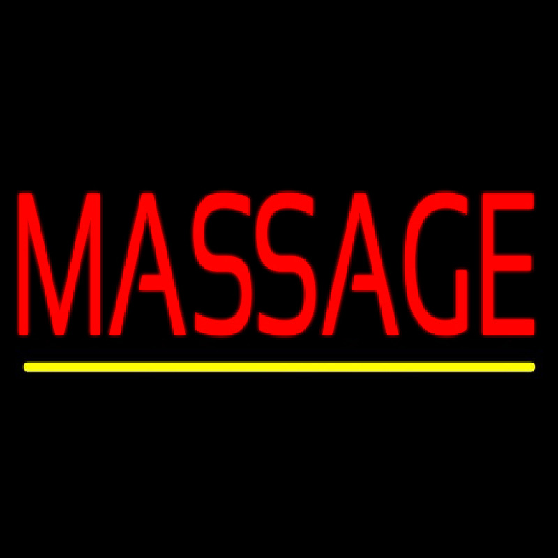 Red Massage Neonkyltti