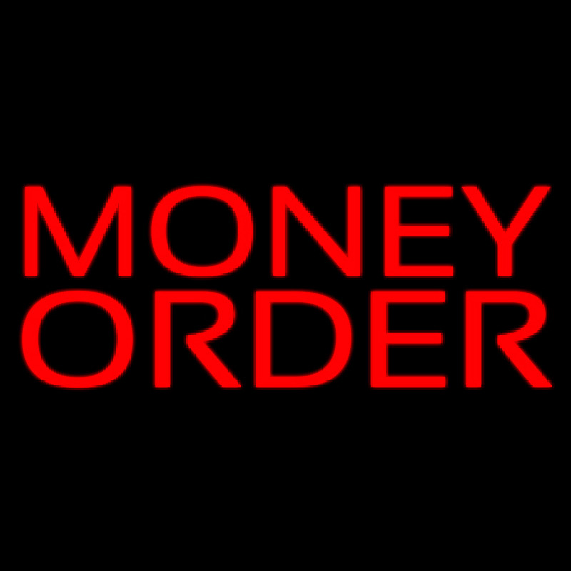 Red Money Order Neonkyltti