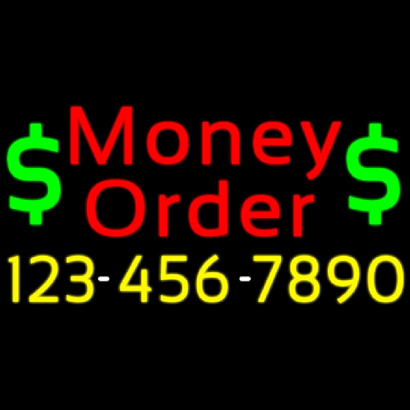 Red Money Order With Phone Number Neonkyltti