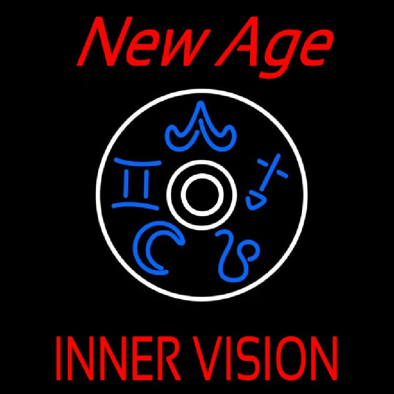 Red New Age Inner Vision Neonkyltti