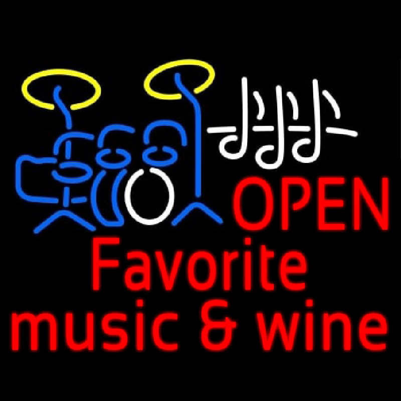 Red Open Music Fovorite Music And Wine Neonkyltti