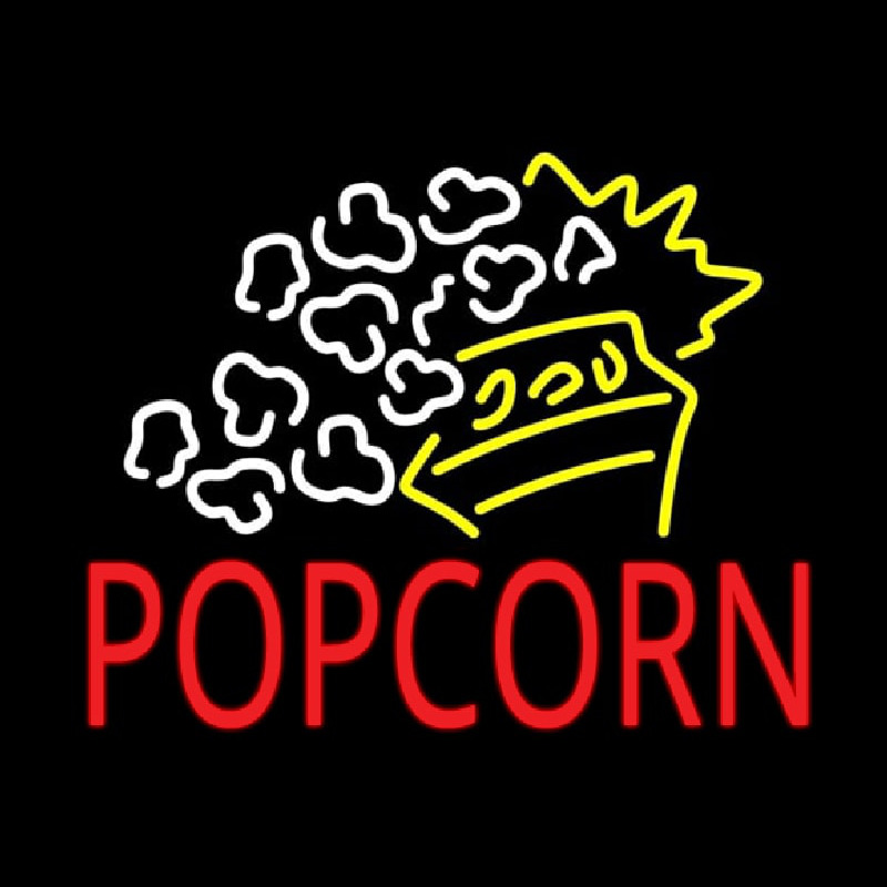 Red Popcorn With Logo Neonkyltti