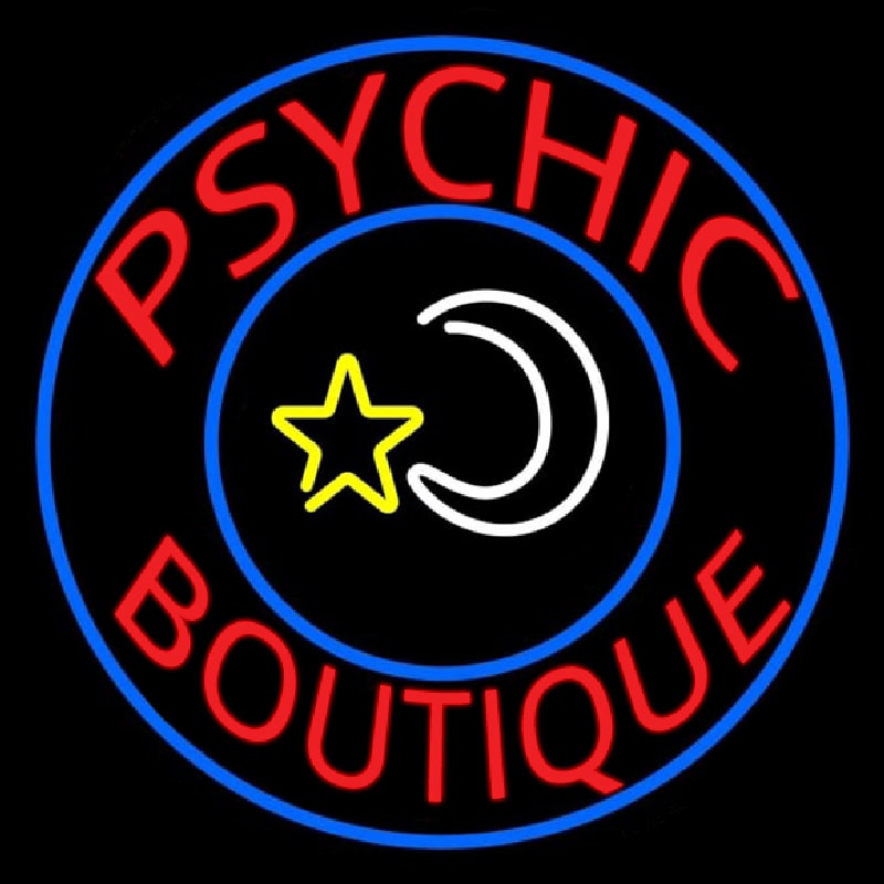 Red Psychic Boutique Neonkyltti