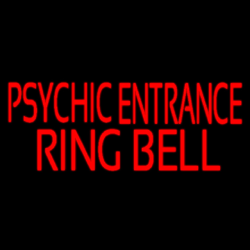 Red Psychic Entrance Ring Bell Neonkyltti