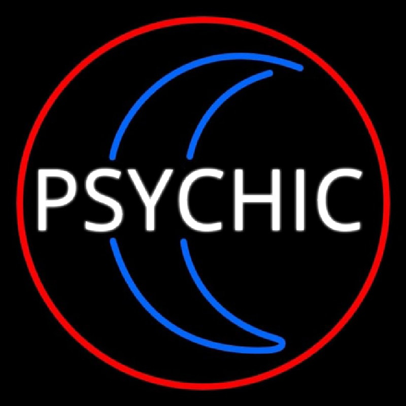 Red Psychic White Logo Neonkyltti