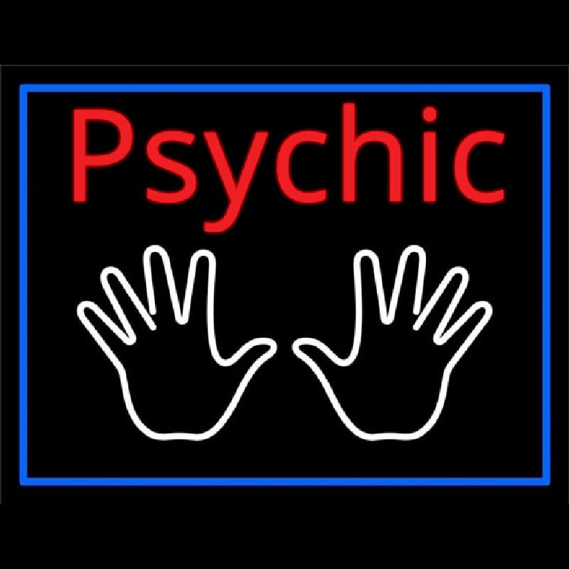 Red Psychic White Palms And Blue Border Neonkyltti