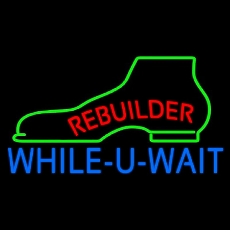 Red Rebuilder Blue While You Wait Neonkyltti