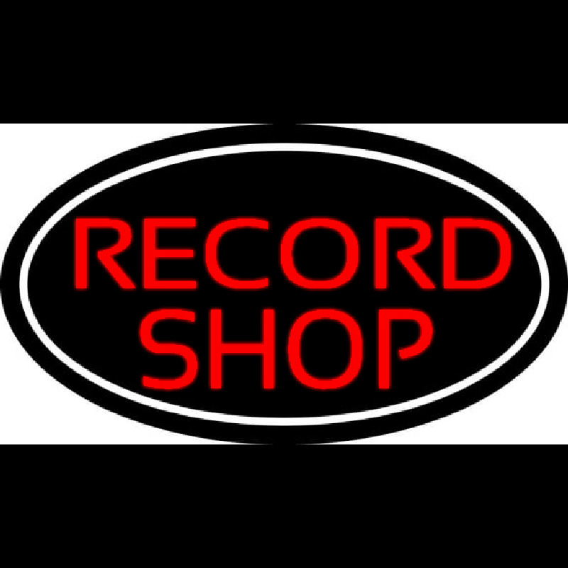Red Record Shop Block 2 Neonkyltti