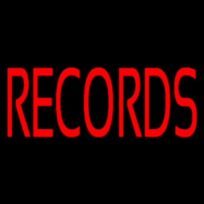 Red Records Block Neonkyltti