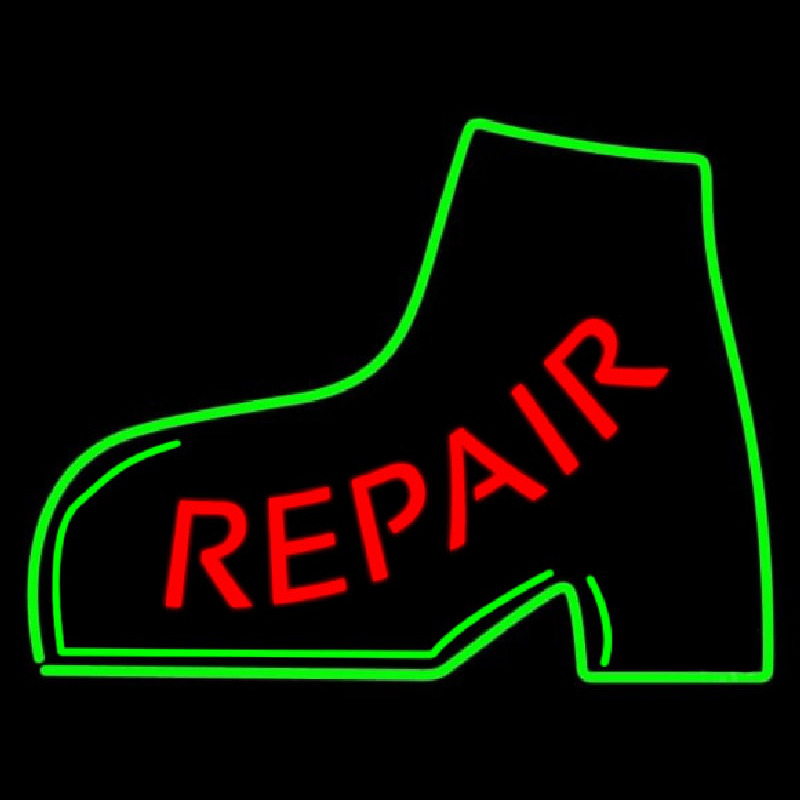 Red Repair Green Boot Neonkyltti