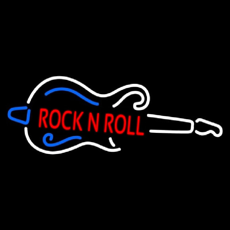 Red Rock N Roll Guitar 1 Neonkyltti