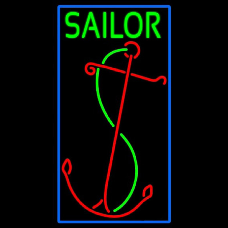 Red Sailor Logo Neonkyltti
