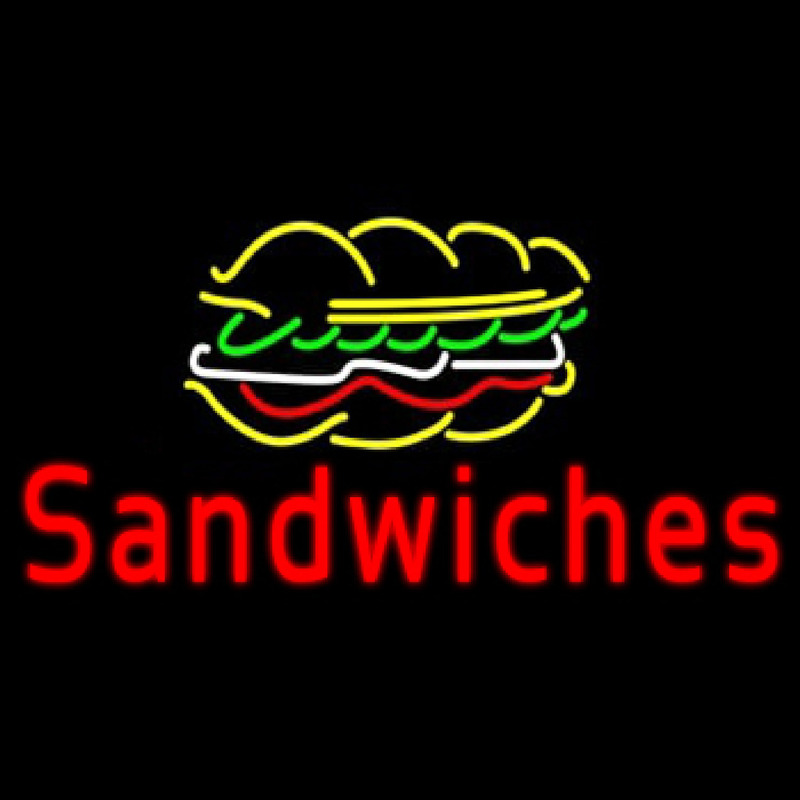 Red Sandwiches Neonkyltti