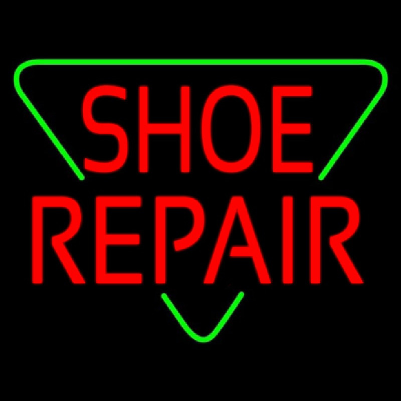 Red Shoe Repair Block Neonkyltti
