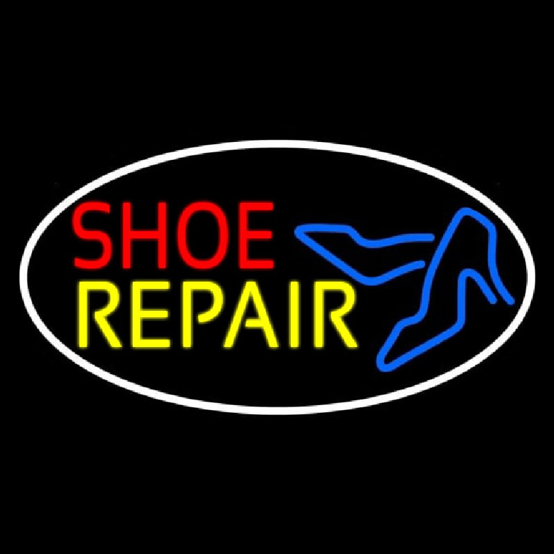 Red Shoe Yellow Repair With Sandals Neonkyltti