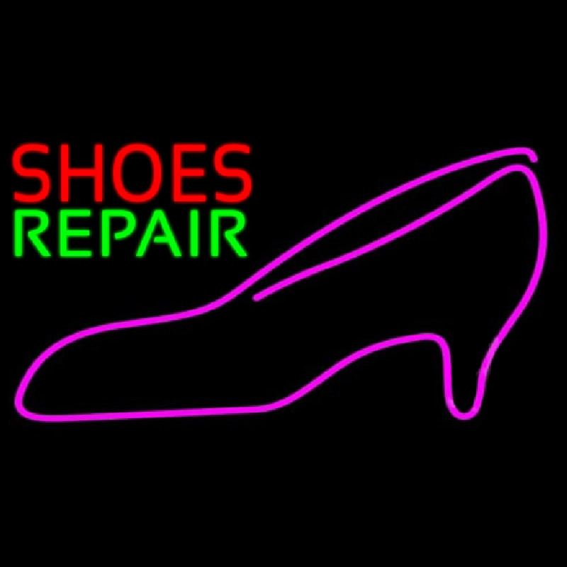 Red Shoes Green Repair Pink Sandal Neonkyltti
