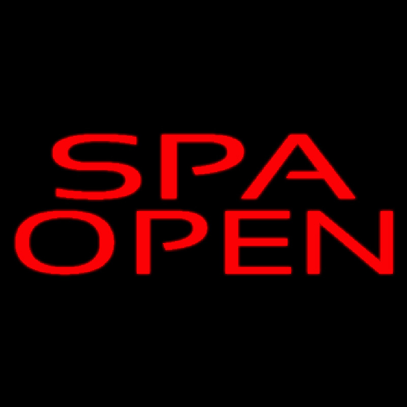 Red Spa Open Neonkyltti