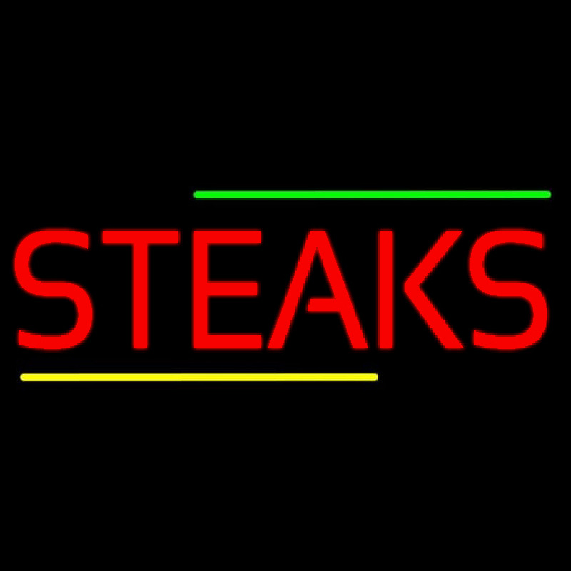 Red Steaks Neonkyltti
