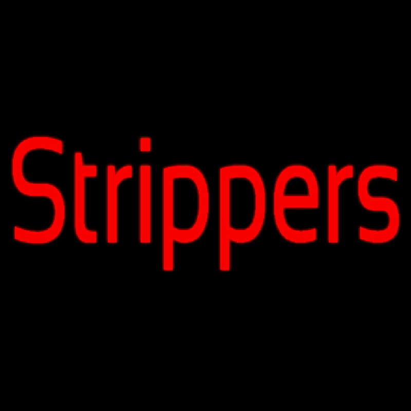 Red Strippers Neonkyltti