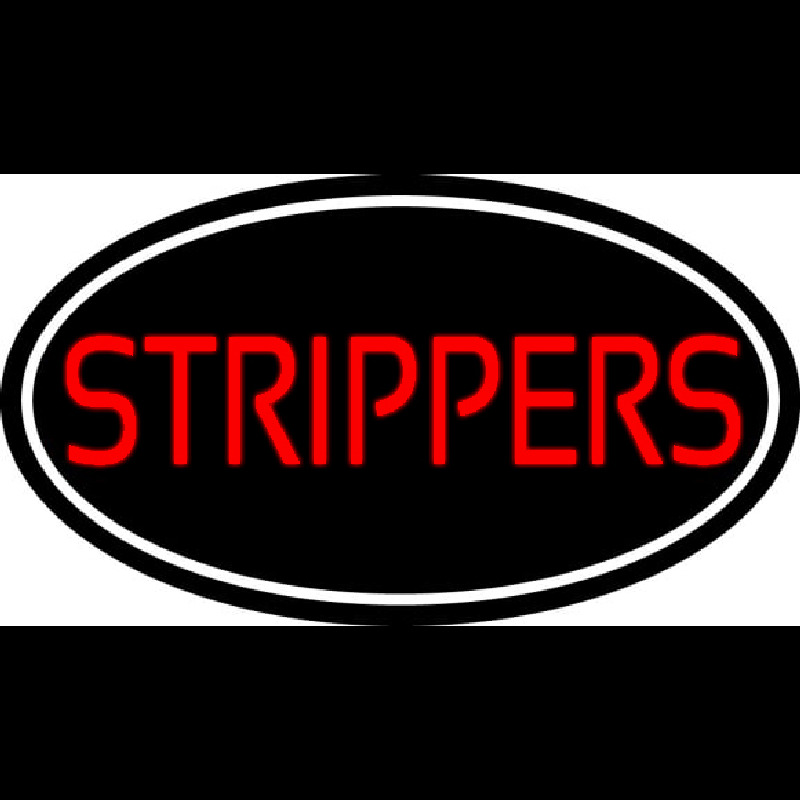 Red Strippers With White Border Neonkyltti