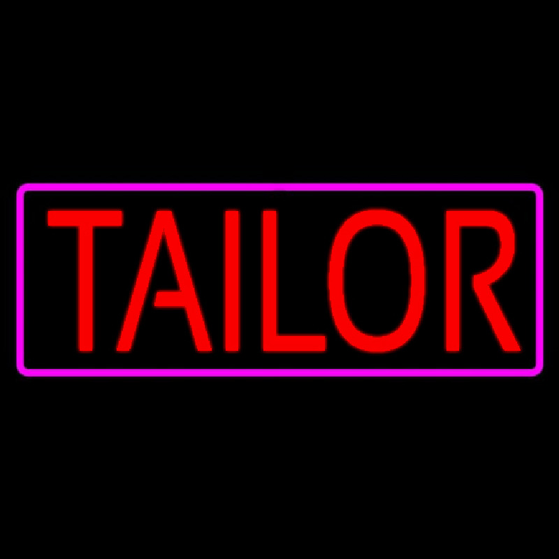 Red Tailor With Pink Border Neonkyltti