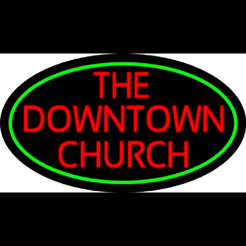 Red The Downtown Church Neonkyltti