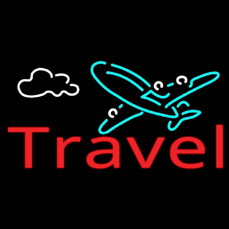 Red Travel With Logo Neonkyltti