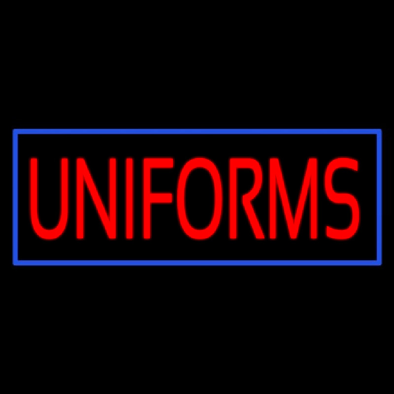 Red Uniforms Blue Border Neonkyltti