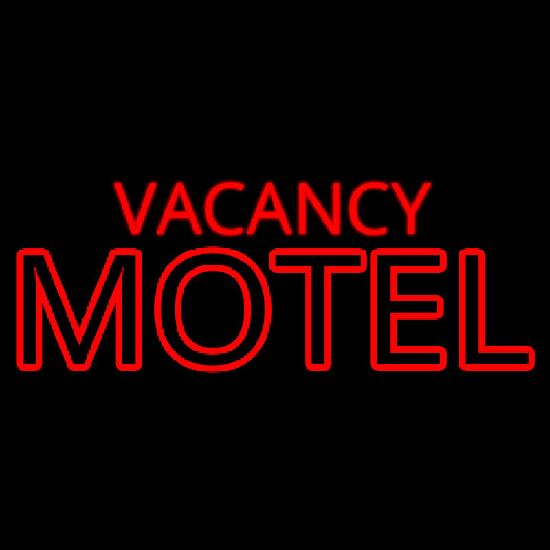 Red Vacancy Motel Neonkyltti