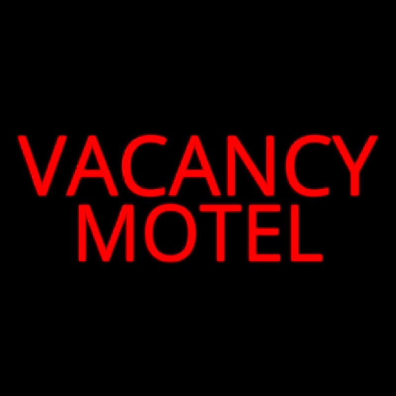 Red Vacancy Motel Neonkyltti