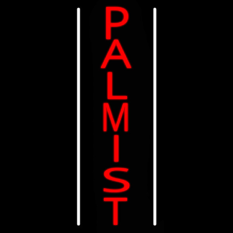 Red Vertical Palmist Neonkyltti