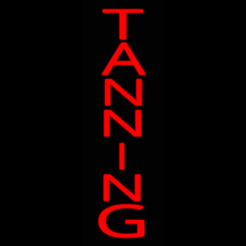 Red Vertical Tanning Neonkyltti