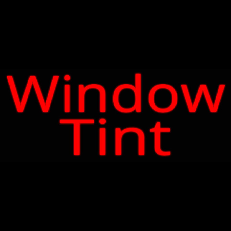 Red Window Tint Neonkyltti