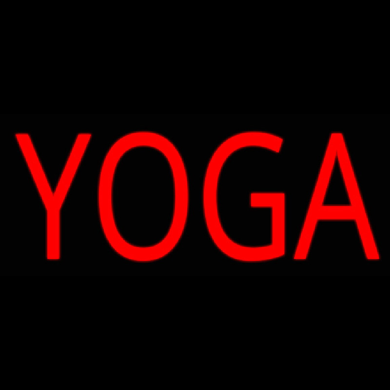 Red Yoga Neonkyltti