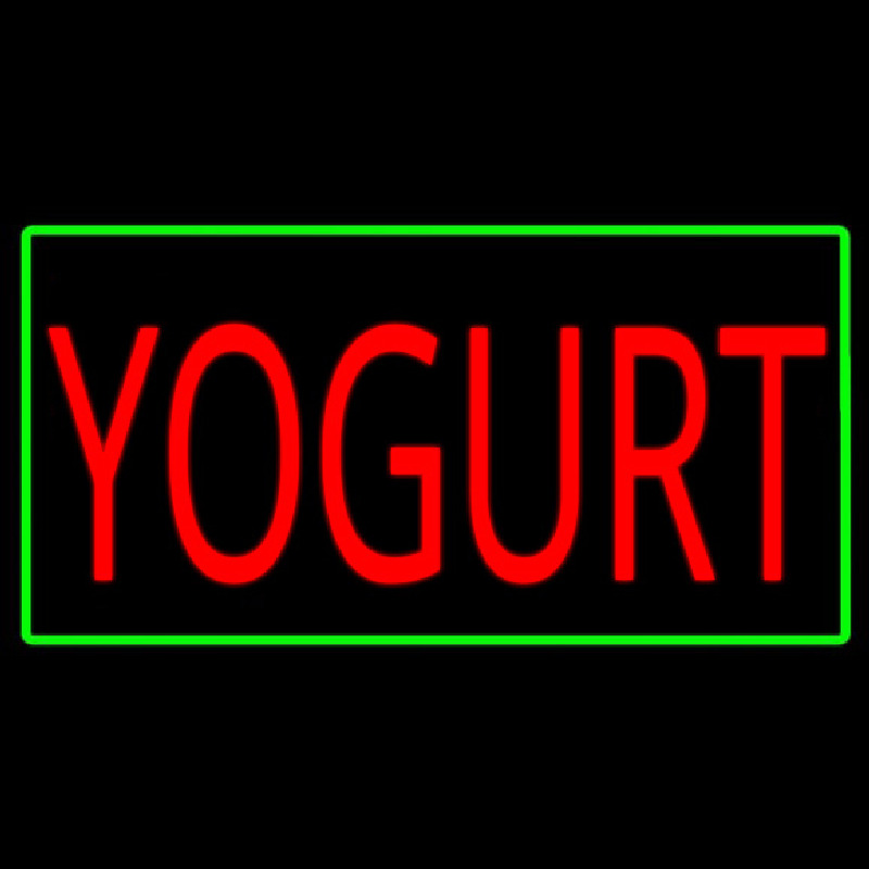 Red Yogurt With Yellow Border Neonkyltti