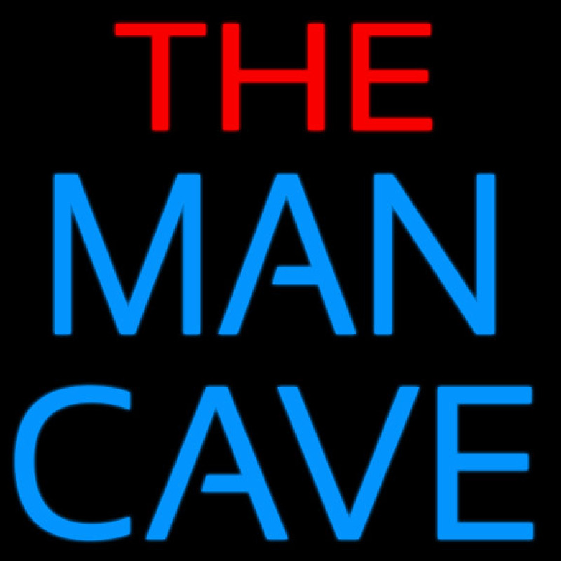 Red and Blue The Man Cave Neonkyltti