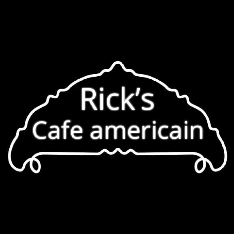Ricks Cafe Americain  Neonkyltti