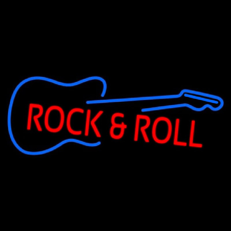 Rock N Roll Guitar Neonkyltti
