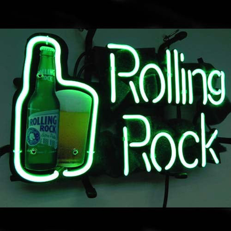 Rolling Rock Olut Baari Neonkyltti