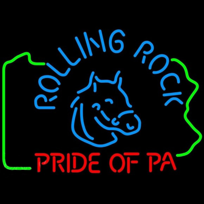 Rolling Rock Pride Of Pa Beer Sign Neonkyltti