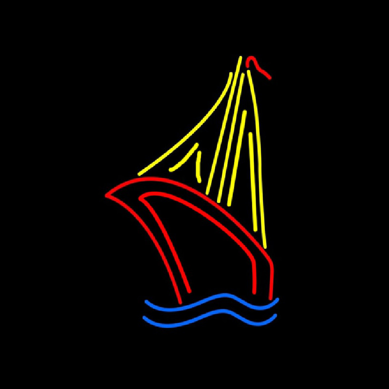 Sailboat Real Neonkyltti