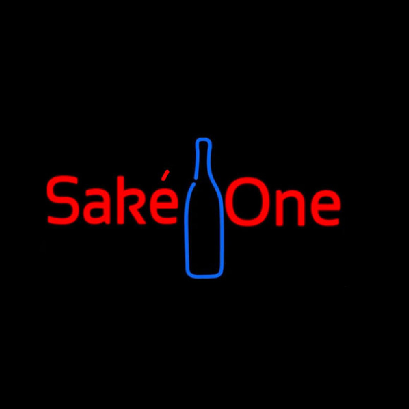 Sake One With Bottle Neonkyltti