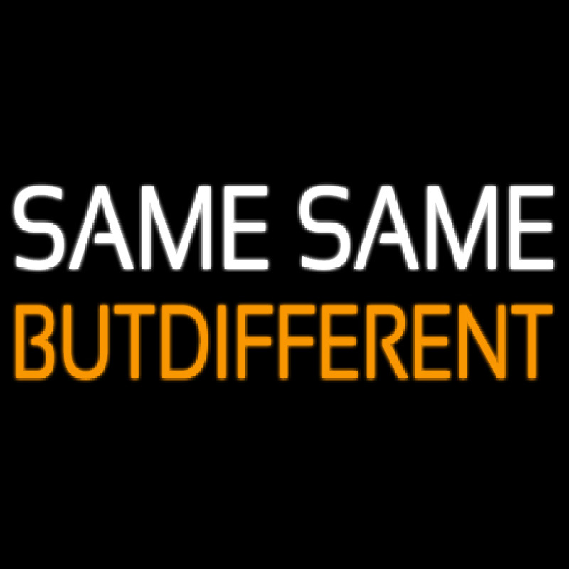 Same But Different Neonkyltti