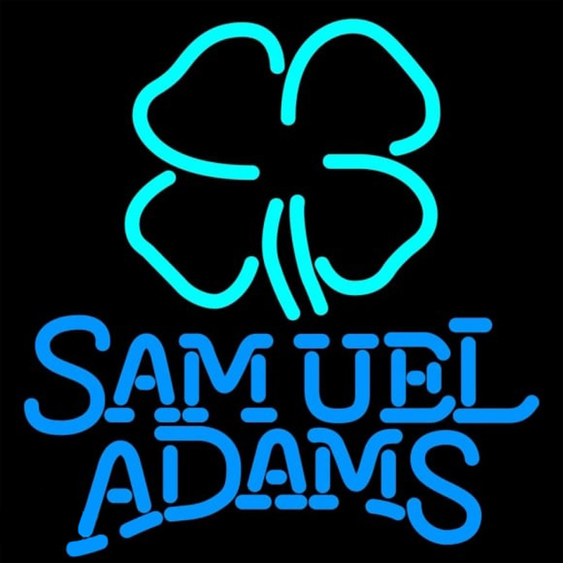 Samuel Adams Clover Beer Sign Neonkyltti