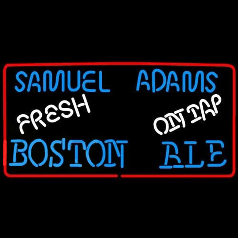 Samuel Adams Fresh Boston Ale On Tap Beer Sign Neonkyltti